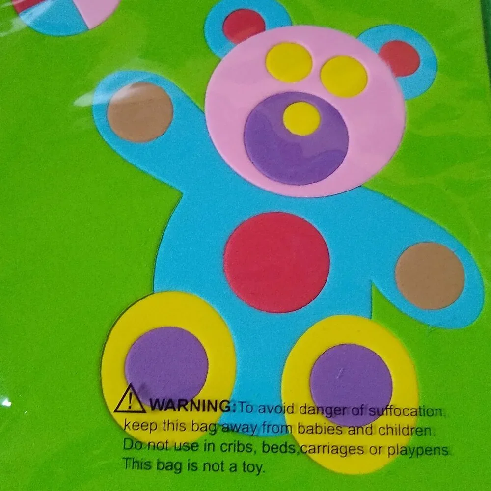 Asco Foam Puzzle Apple Sizing sequencing + Foam Bear Body Part